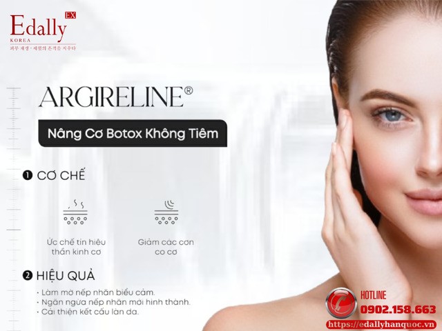 Argireline® (Acetyl Hexapeptide-8) có tác dụng nâng cơ như một loại botox không tiêm